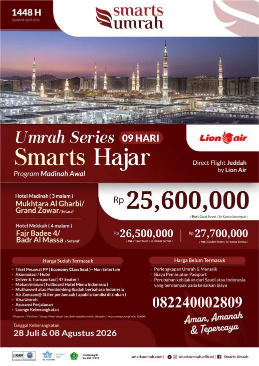 Harga Umroh Agustus 2026